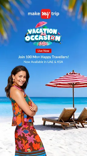 Скриншот 1 — MakeMyTrip: Hotel, Flight, Bus