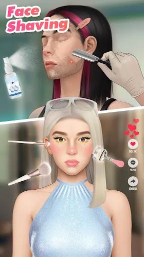 Скриншот 4 — Makeup ASMR: Makeover Story