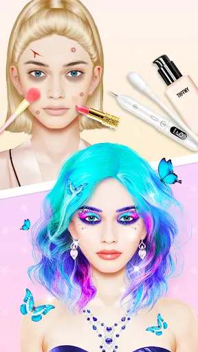 Скриншот 1 — Makeup Stylist:Antistress ASMR