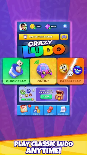 Скриншот 1 — Crazy Ludo: Classic Dice Game!