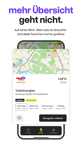 Скриншот 3 — BesserTanken: Spritpreise App