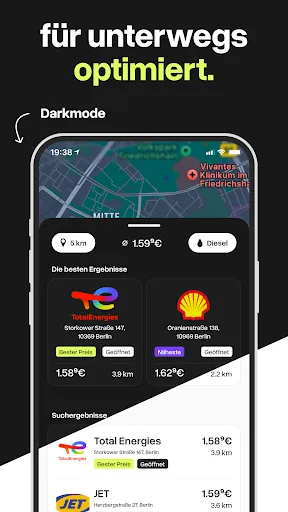 Скриншот 4 — BesserTanken: Spritpreise App