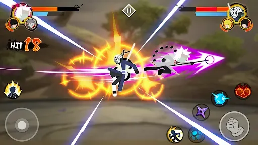 Скриншот 2 — Stickman Ninja 3v3 Battle