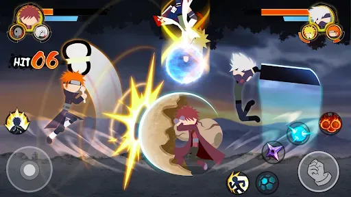 Скриншот 3 — Stickman Ninja 3v3 Battle