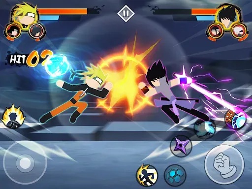 Скриншот 4 — Stickman Ninja 3v3 Battle
