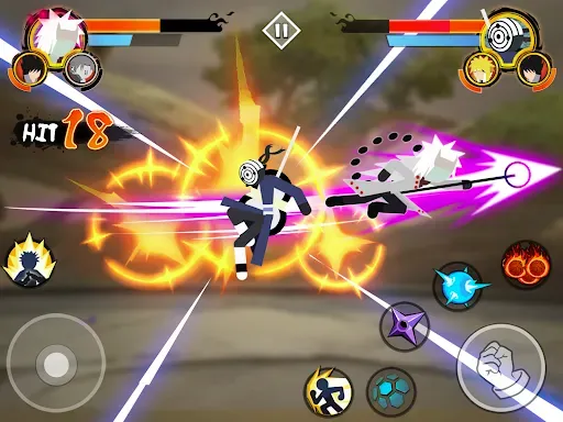 Скриншот 8 — Stickman Ninja 3v3 Battle