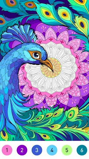 Скриншот 1 — Mandala Color by Number Book