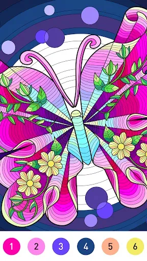 Скриншот 5 — Mandala Color by Number Book