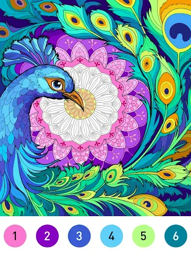 Скриншот 6 — Mandala Color by Number Book