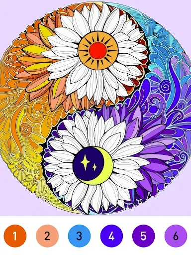 Скриншот 7 — Mandala Color by Number Book