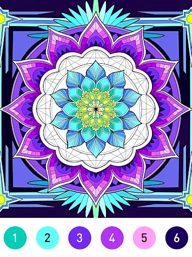 Скриншот 8 — Mandala Color by Number Book
