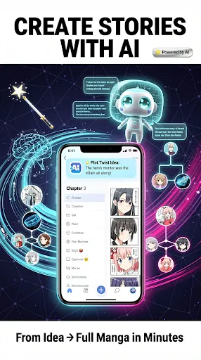 Скриншот 3 — Manga Studio: AI Comic Maker