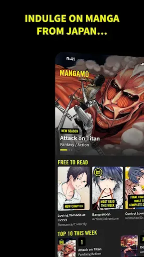 Скриншот 1 — Mangamo Manga & Comics