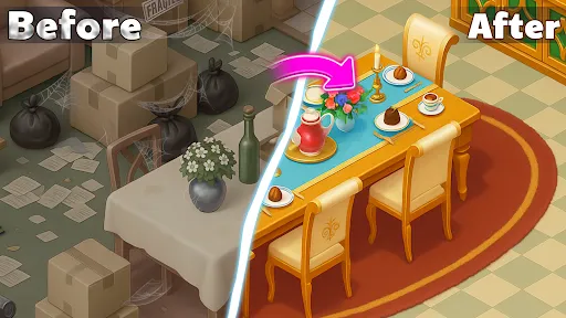 Скриншот 2 — Mansion Mystery - Match 3 Home