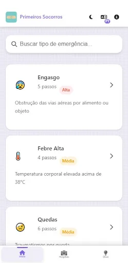Скриншот 1 — Guia de Primeiros Socorros