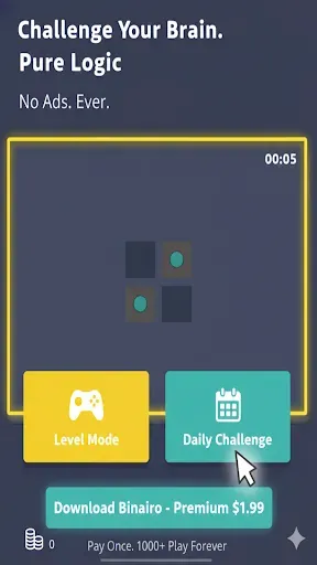 Скриншот 1 — Binary Puzzle Plus