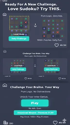 Скриншот 8 — Binary Puzzle Plus