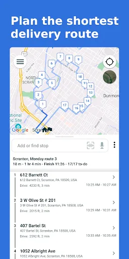 Скриншот 1 — Multi-Stop Route Planner