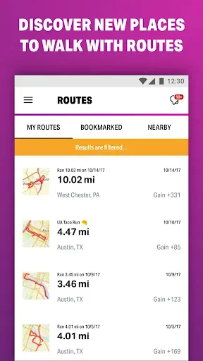 Скриншот 4 — Ходи с MapMyWalk