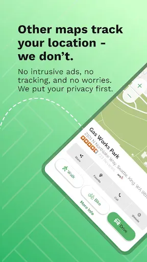 Скриншот 1 — Private Maps by MapQuest
