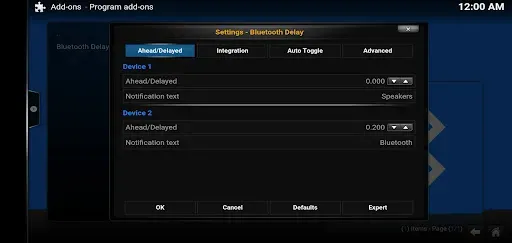 Скриншот 1 — Bluetooth Delay for Kodi