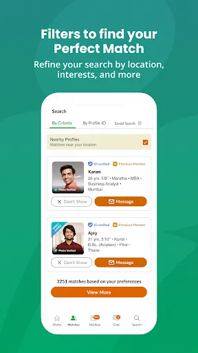 Скриншот 6 — Marathi Matrimony Marriage App
