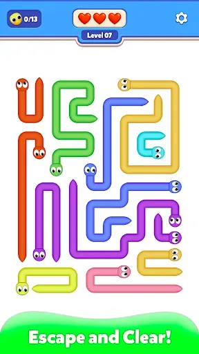 Скриншот 1 — Slither Escape: Snake Puzzle