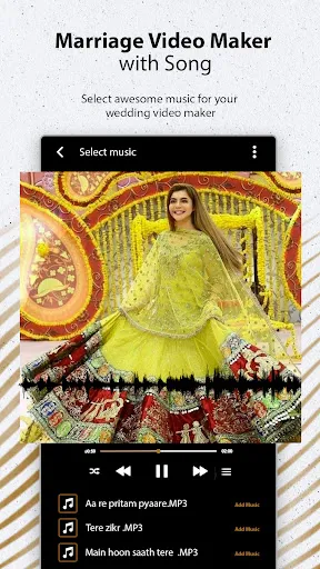 Скриншот 4 — Marriage video maker with song