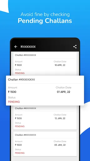 Скриншот 4 — RTO Vehicle Info App, Challan