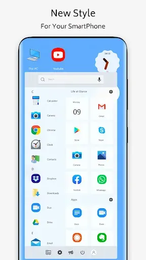 Скриншот 1 — Win 10 theme for launcher