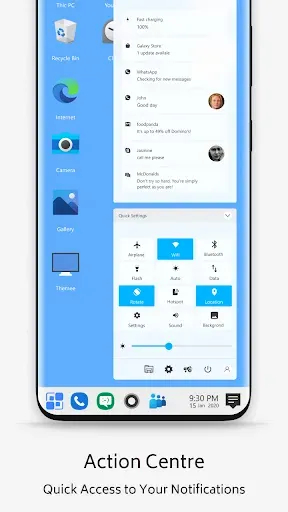 Скриншот 2 — Win 10 theme for launcher