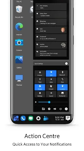 Скриншот 8 — Win 10 Dark Theme for Launcher