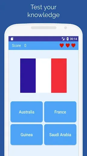 Скриншот 1 — Flags of the countries - Quiz
