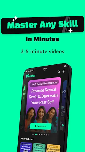 Скриншот 1 — Master : Watch Reels & Learn
