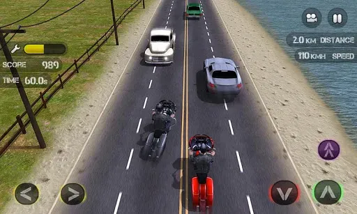 Скриншот 2 — Race the Traffic Moto