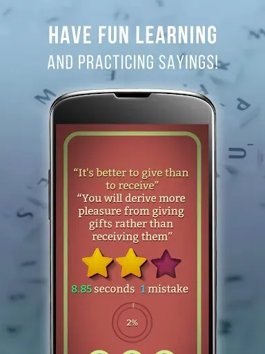 Скриншот 1 — Learn English - Sayings Master