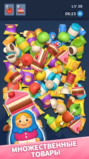 Скриншот 2 — 3D Crazy матч! Тройное касание