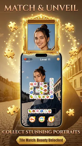 Скриншот 1 — Match 3 Tiles: Relaxing Game