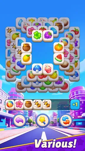 Скриншот 1 — Matching Tiles: City Scape