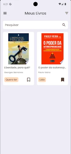 Скриншот 2 — Biblioteca Pessoal