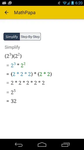 Скриншот 5 — MathPapa - Algebra Calculator
