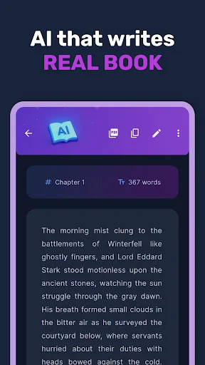 Скриншот 3 — Писатель книг AI