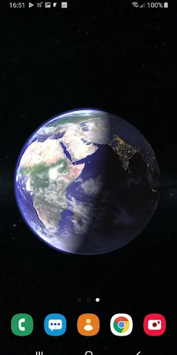 Скриншот 1 — Планета Земля 3D Живые Обои