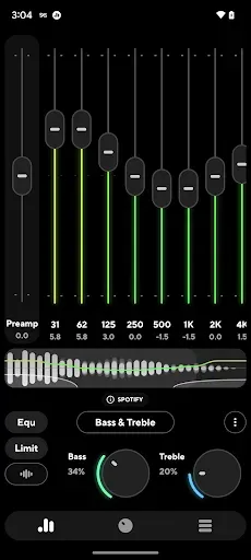Скриншот 1 — Poweramp Эквалайзер