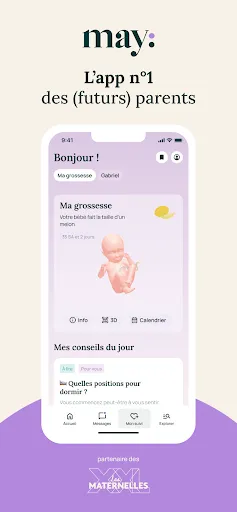 Скриншот 1 — May - Bébé, Parents