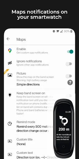 Скриншот 4 — Notify for Xiaomi/Mi Band 8-10