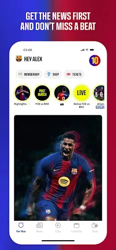 Скриншот 2 — FC Barcelona Official App