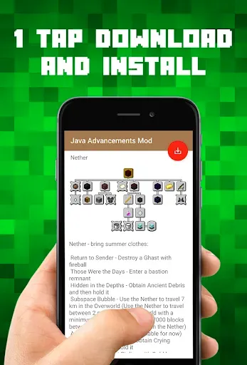 Скриншот 4 — Java Advancements Mod