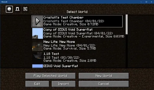 Скриншот 1 — Java UI Edition for Minecraft
