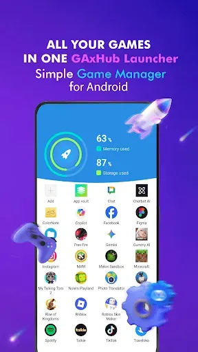 Скриншот 1 — Менеджер Игр - GAxHub Launcher